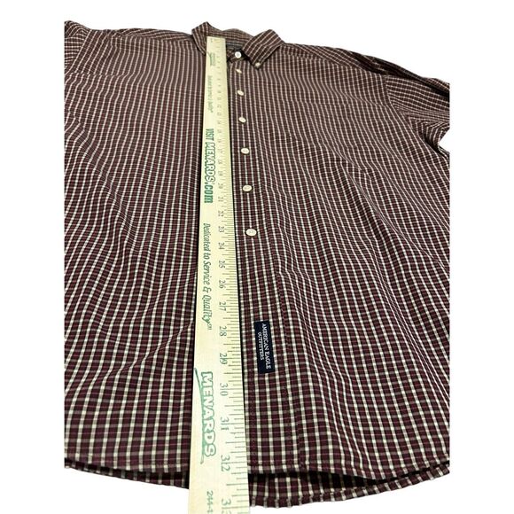 American Eagle Outfitters Men’s Size XL Button Down Long Sleeve Casual Shirt Red - Picture 8 of 9